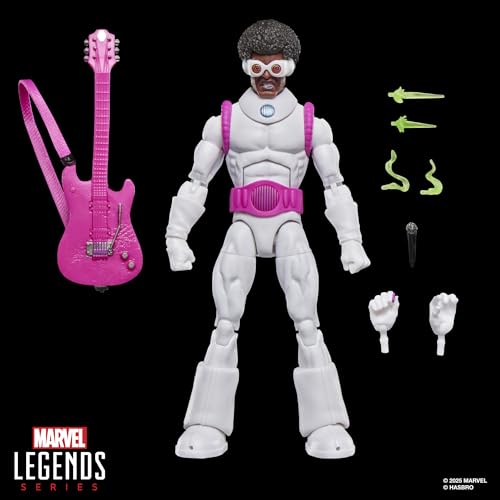 Spider-Man Hypno-Hustler hypnotic guitar with strap highlights retro-inspired look