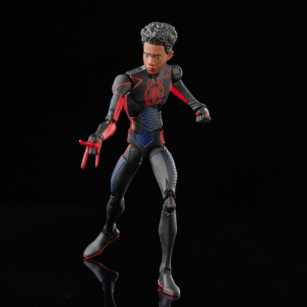 Spider-Man Miles Morales articulation pivots enable dynamic action shots.