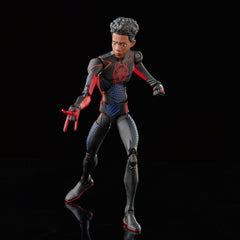 Spider-Man Miles Morales articulation pivots enable dynamic action shots.