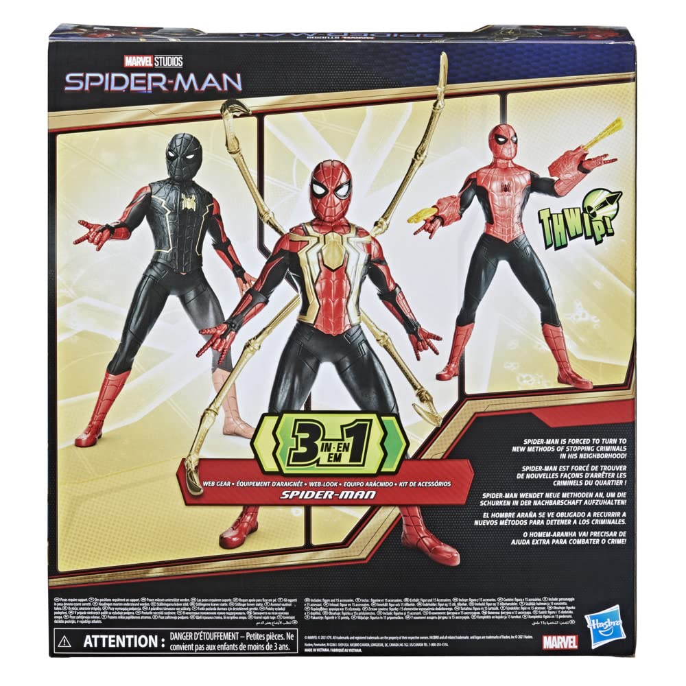 Spider-Man deluxe figure with authentic plastic build for durable display and play