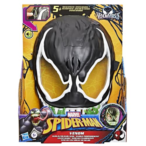 VenomVersus mask displays Venom phrases for immersive storytelling.