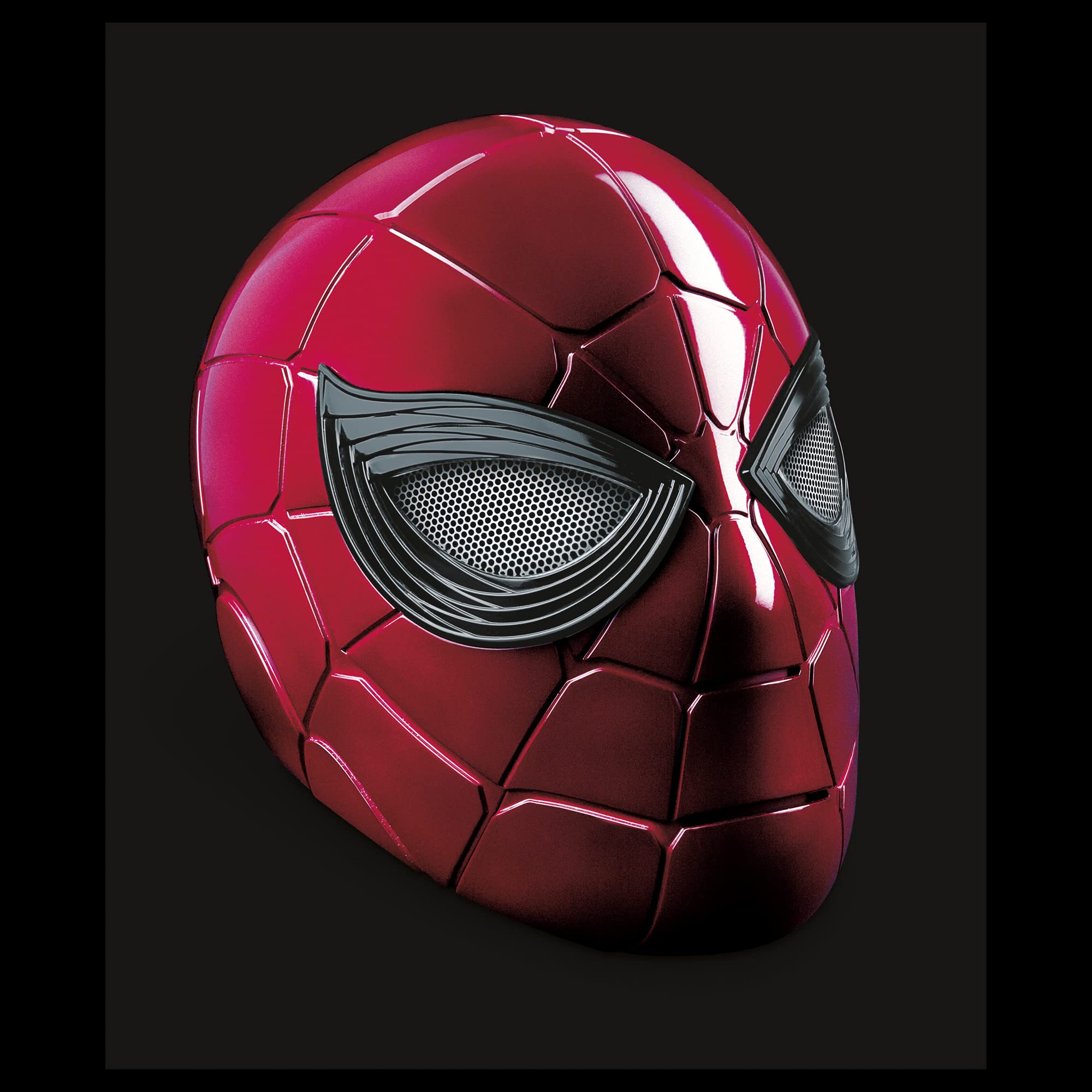 Eye glow aligns with Iron Spider tech aesthetics