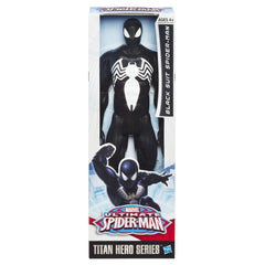 Spider-Man Ultimate Titan Hero in action pose showcasing Venom-inspired web powers.