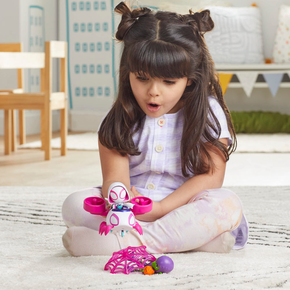 Team Spidey adventures encourage cooperative storytelling during family playtime.
