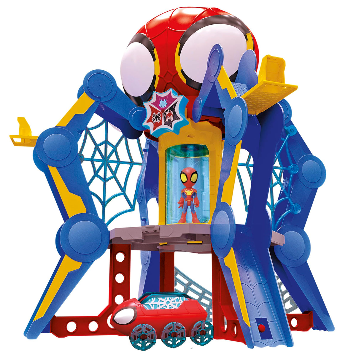 Spidey and His Amazing Friends Web-Spinners Web-Quarters playset for immersive imaginative play.