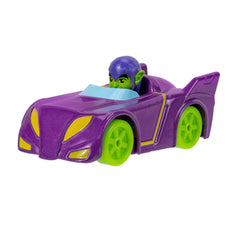 Spidey and His Amazing Friends Green Goblin die-cast race car front view for durable play