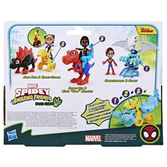 Spidey and his Amazing Friends build-a-mini-vehicle dino for racing play