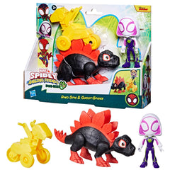 Spidey and His Amazing Friends Dino Spin figure ready for action and adventures.
