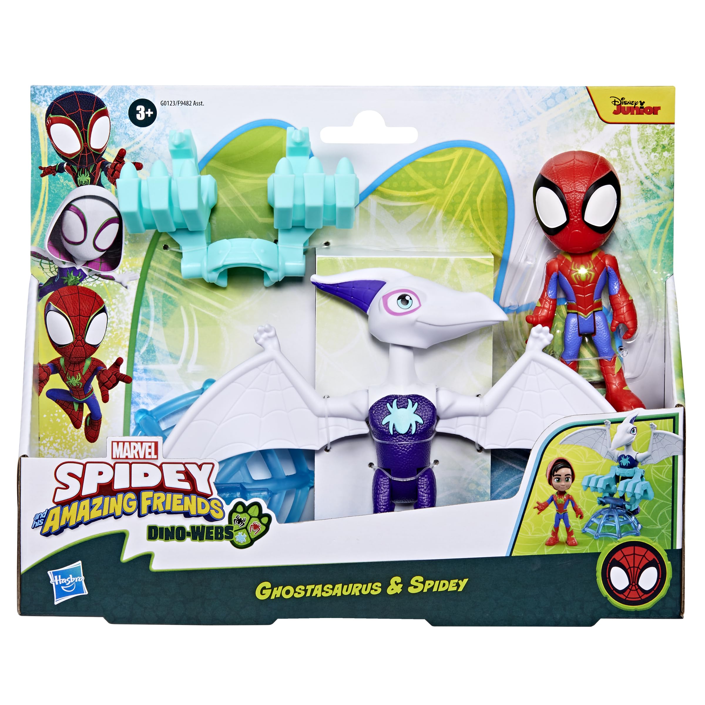 Spidey and his Amazing Friends detachable dino accessories for play sets