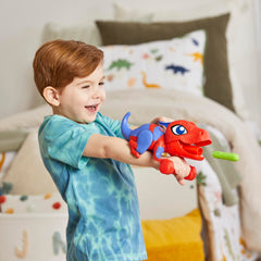 Spidey and His Amazing Friends Dino-Webs packaging highlights the toy and darts.