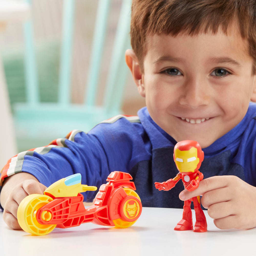 Iron Man figure and vehicle set sparks imaginative superhero storytelling.