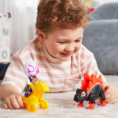 Spidey and His Amazing Friends Ghost-Spider Hero Reveal feature lets kids switch faces for playtime.