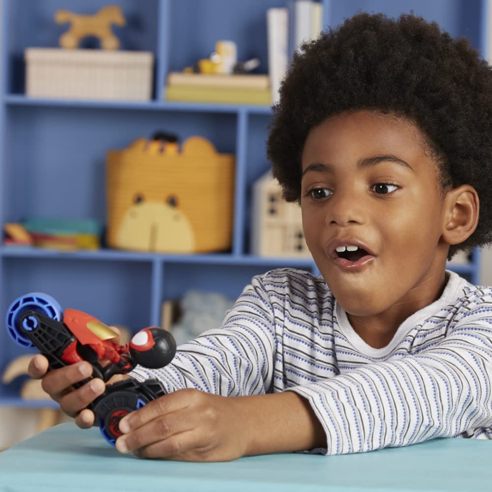Gift idea featuring Spidey and His Amazing Friends Miles Morales figure and motorcycle