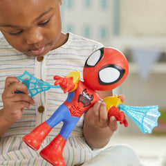 Spidey and His Amazing Friends Green Goblin target stand for practice.