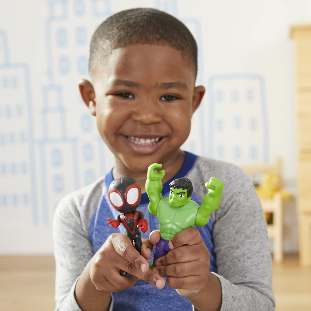 Miles Morales figure with mask flip feature – easy identity reveals for role play
