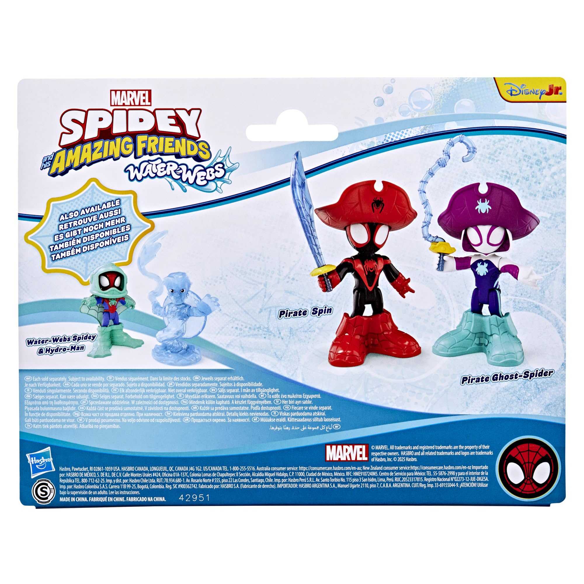 Spidey and his Amazing Friends imaginative play with Water-Webs figures.