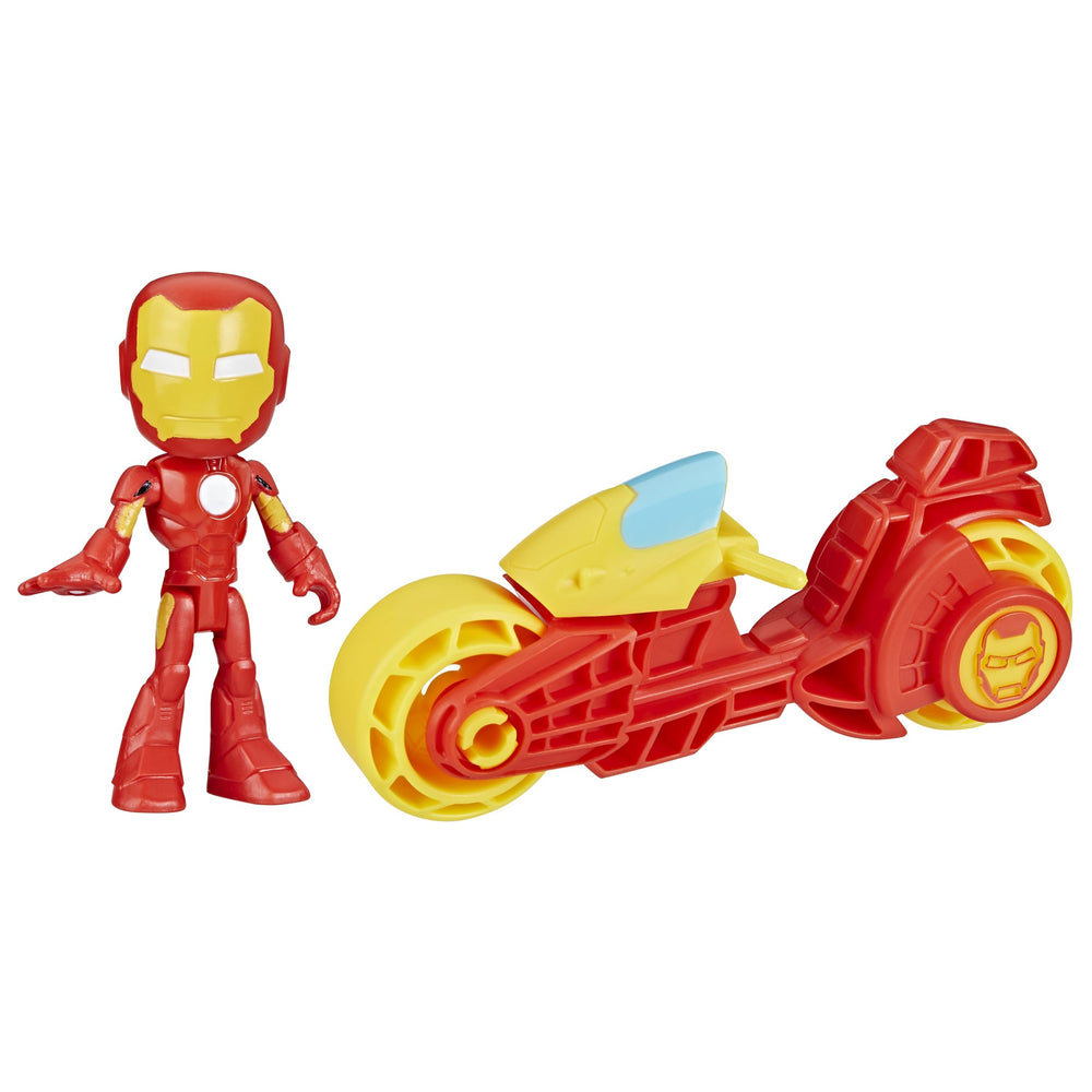 Spidey and His Amazing Friends Iron Man action figure ready for adventure.