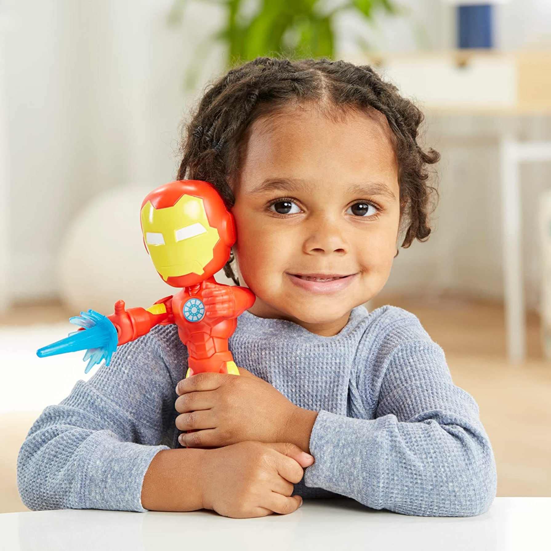 Spidey and His Amazing Friends Iron Man Repulsor Ray accessory adds action play.