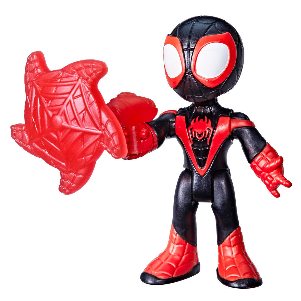 Spidey and His Amazing Friends Miles Spin Morales 3in figure front view for imaginative play.