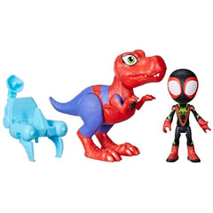Miles Spin Morales Dino-Webs deco on hero figure for vibrant adventures