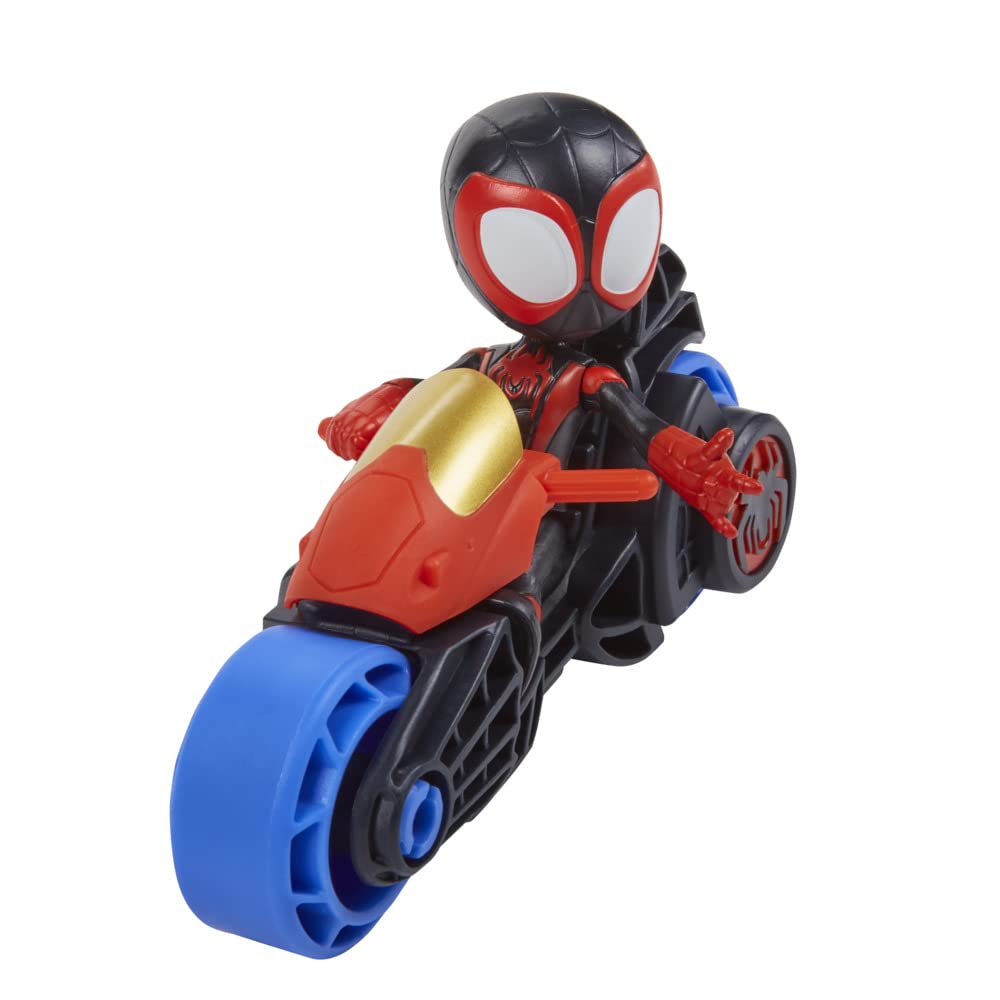 Spidey Miles Morales motorcycle detail for durable everyday use