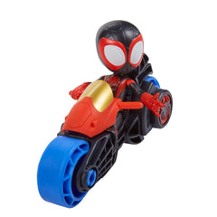 Spidey Miles Morales motorcycle detail for durable everyday use