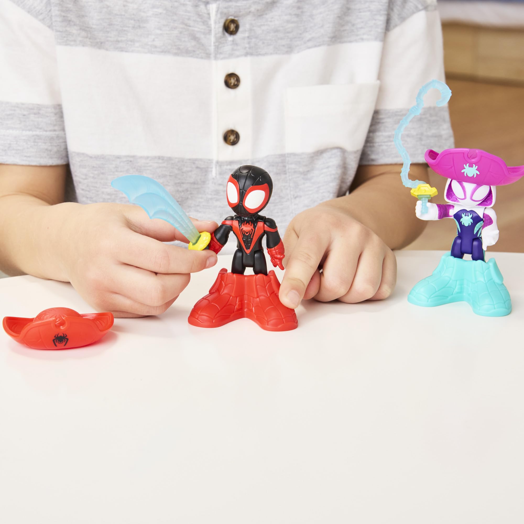 Spidey and his Amazing Friends Miles Spin Morales with sword.