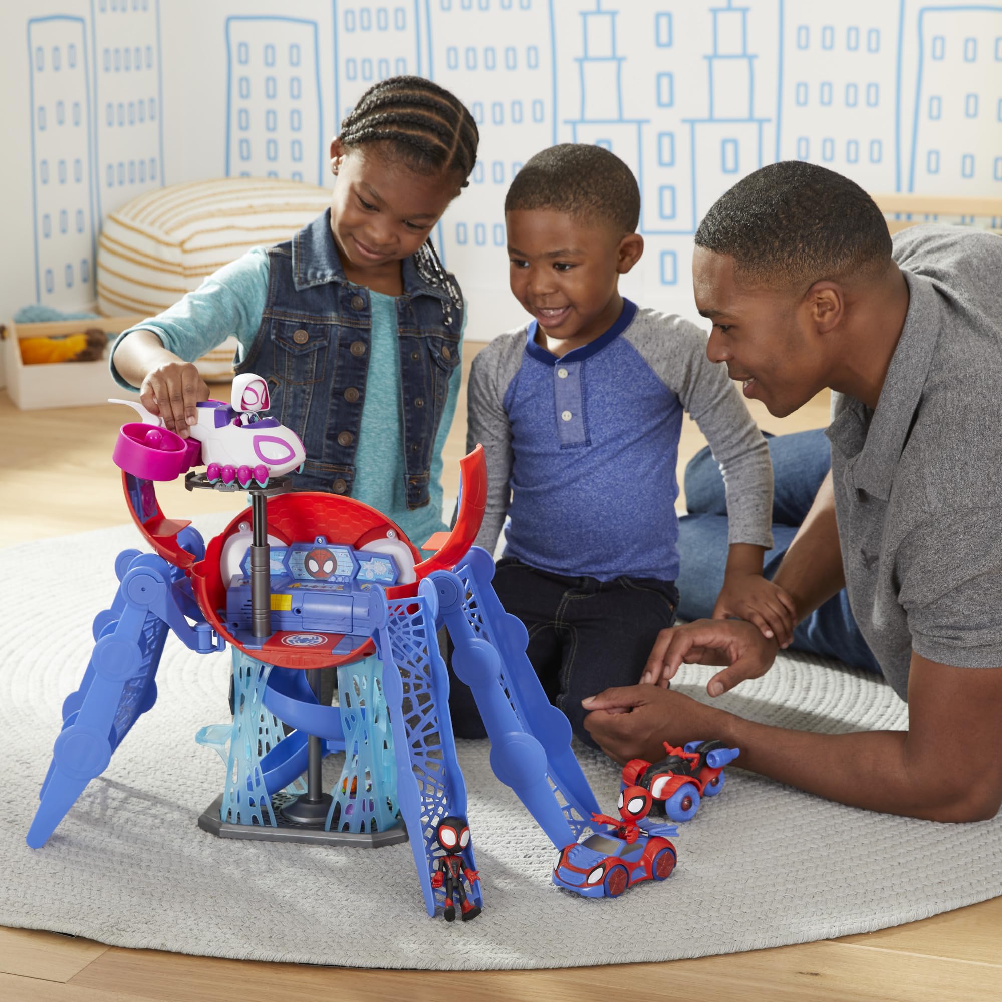 Spidey vehicle included for fast-chase adventures