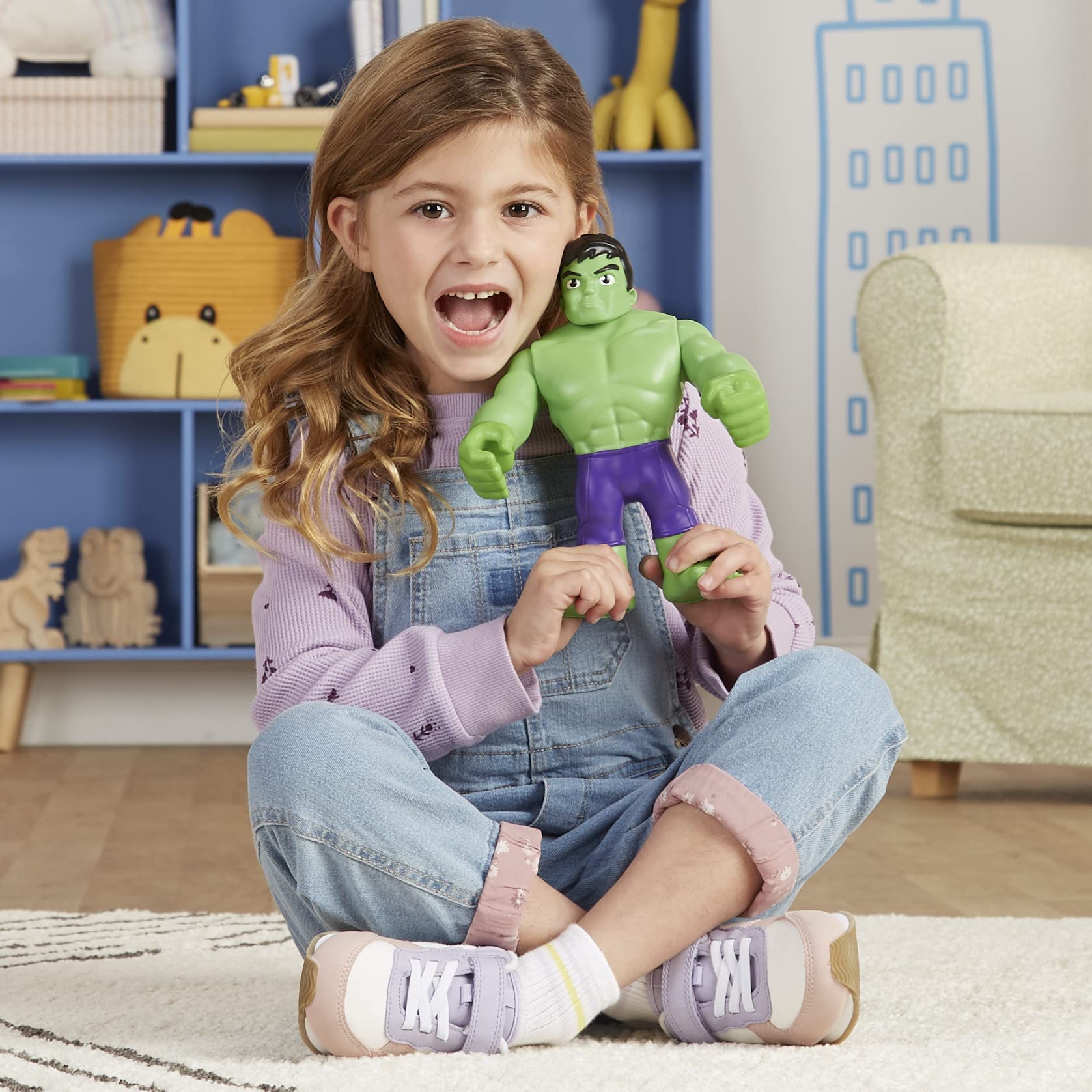 Spidey and His Amazing Friends Hulk toy as a great gift for ages 3 and up