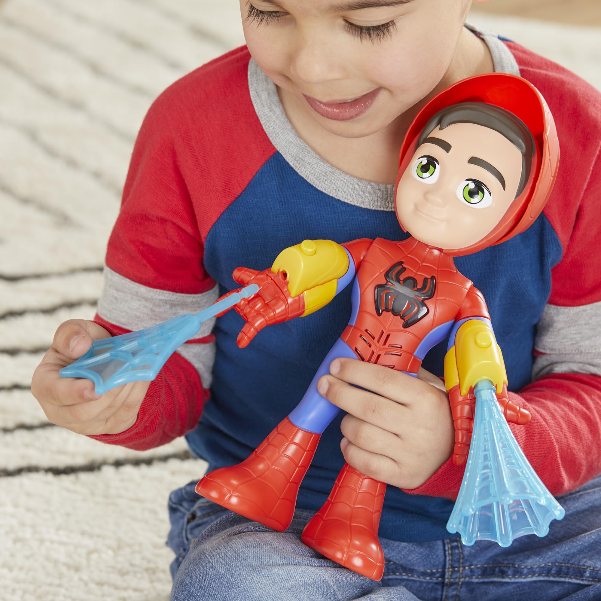 Spidey and His Amazing Friends 10-inch figure fits small hands.