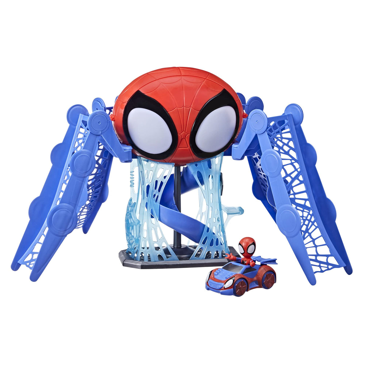 Spidey and His Amazing Friends Web-Quarters front view showing interactive play features