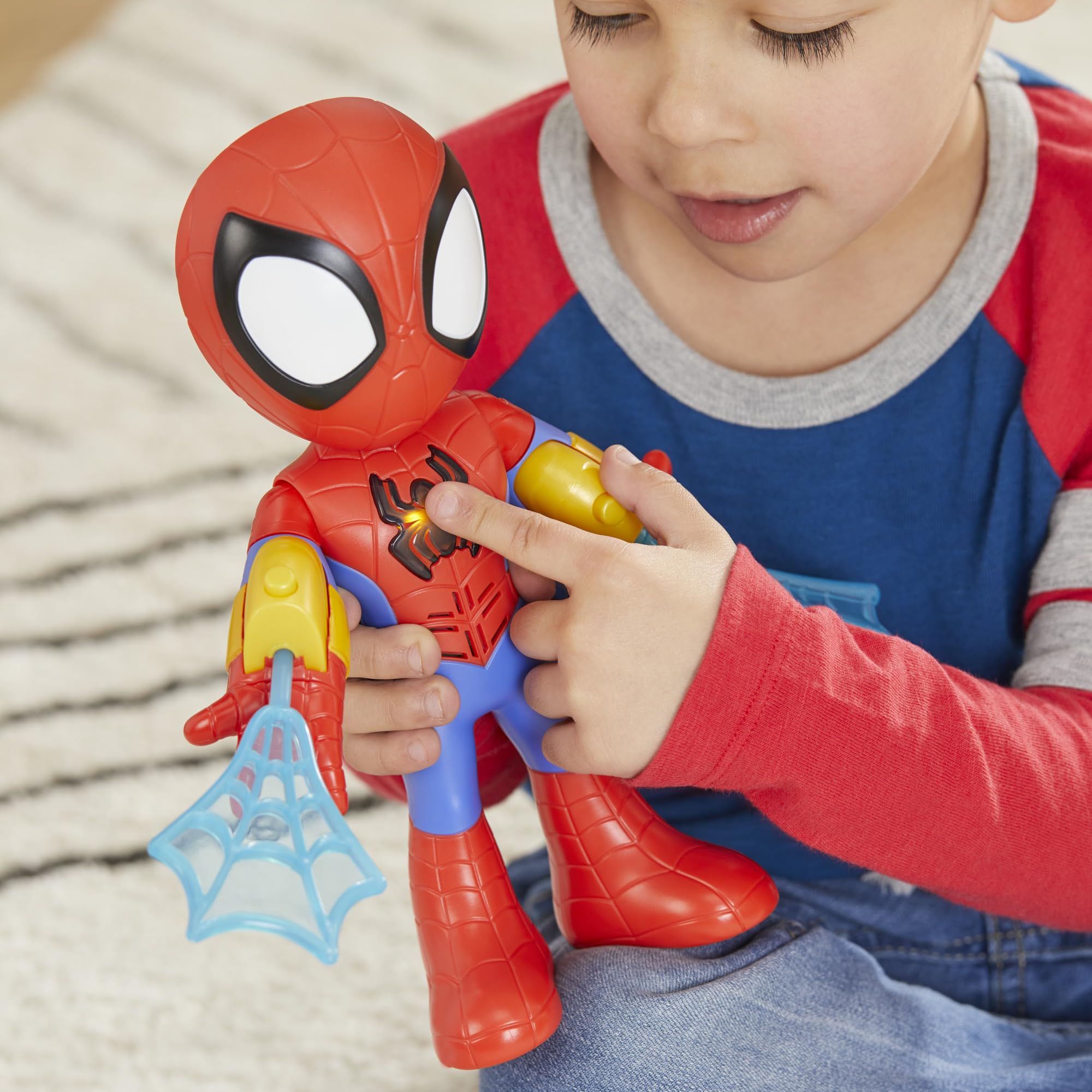Spidey and His Amazing Friends wrist web spinner for dynamic action.