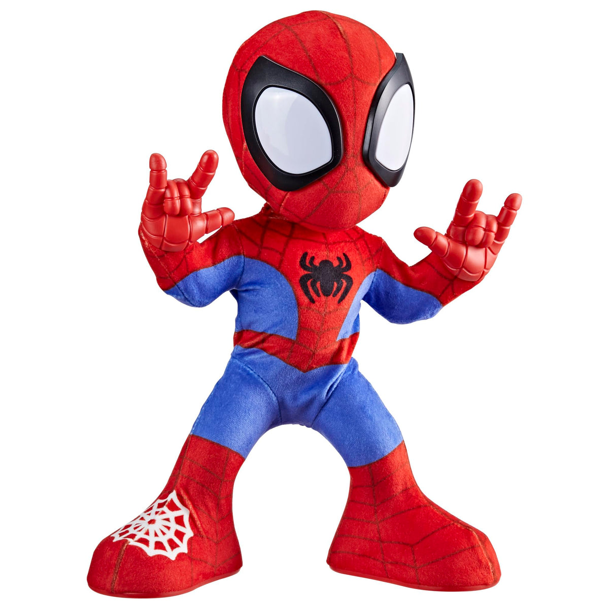 Spidey and His Amazing Friends Dance N Crawl Spidey toy ready for interactive and imaginative play.