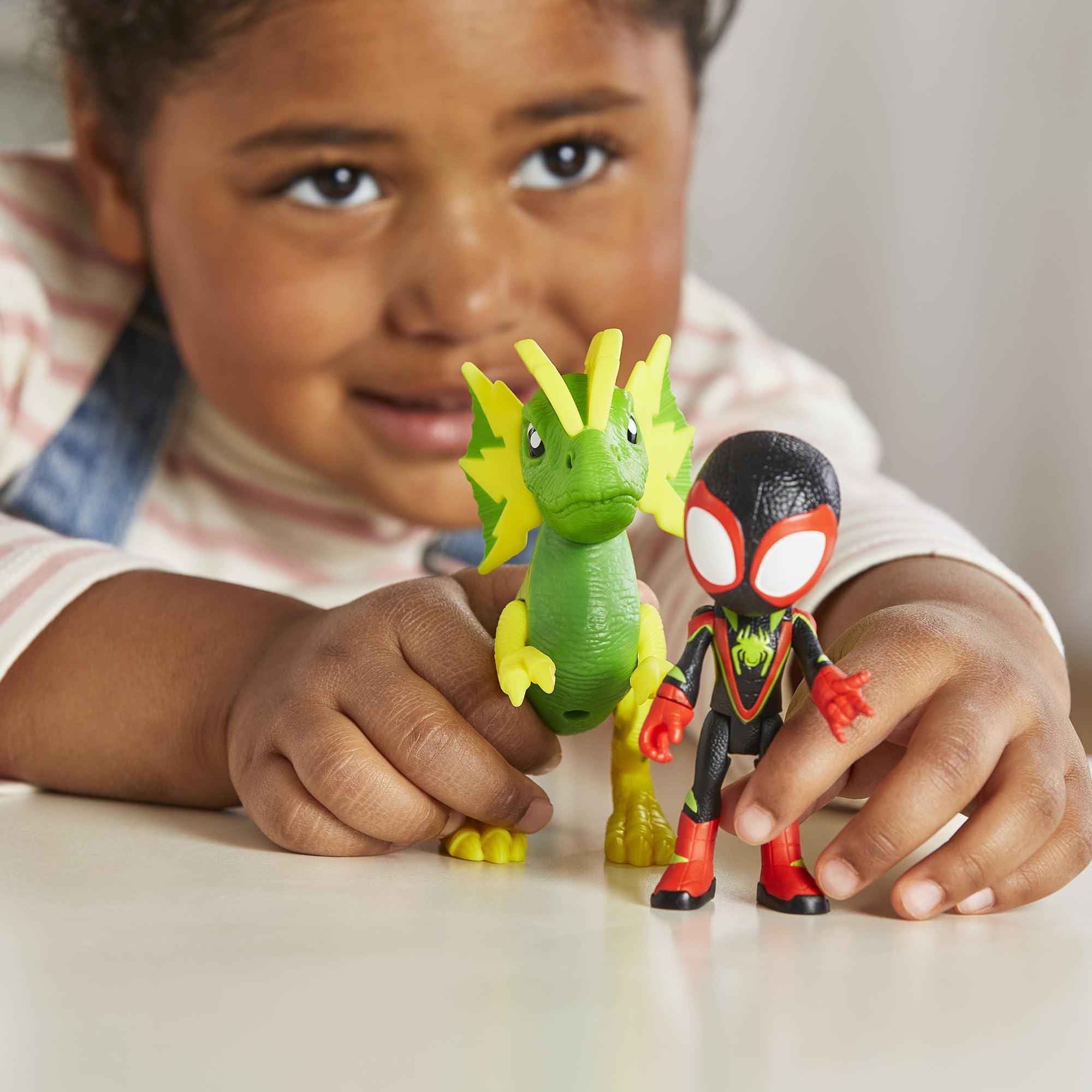 Two-figure Dino-Webs playset ready for kid-sized hero moments.
