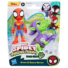 Goblin Raptor dino figure from the Spidey Dino-Webs set for dynamic pretend battles.