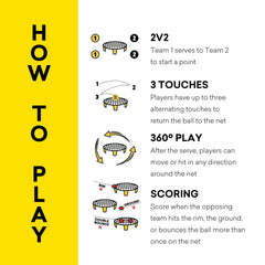 Spikeball Original Stars Stripes Edition rule book for quick setup guidance