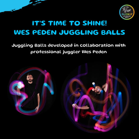 SPIN BALLS LED juggling glow ball with vibrant color modes for performances