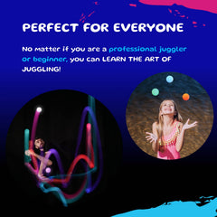 SPIN BALLS LED juggling glow ball durability for practice and shows