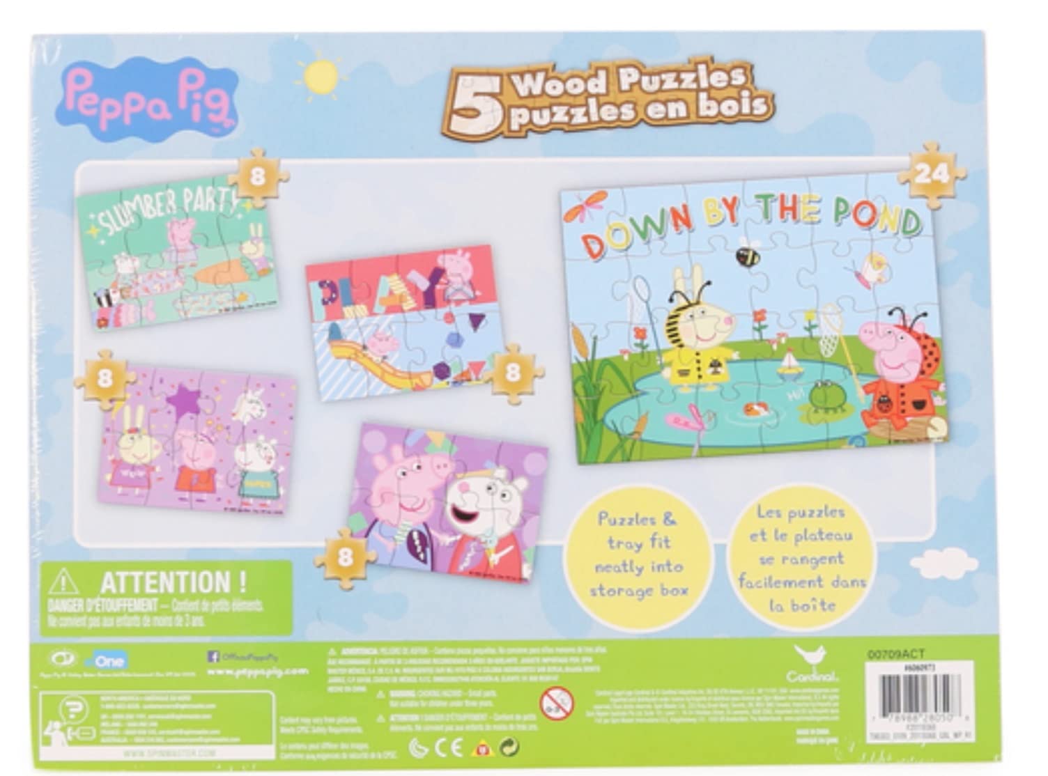 Spin Master 5 Pig Puzzles puzzle pieces to boost problem solving skills.