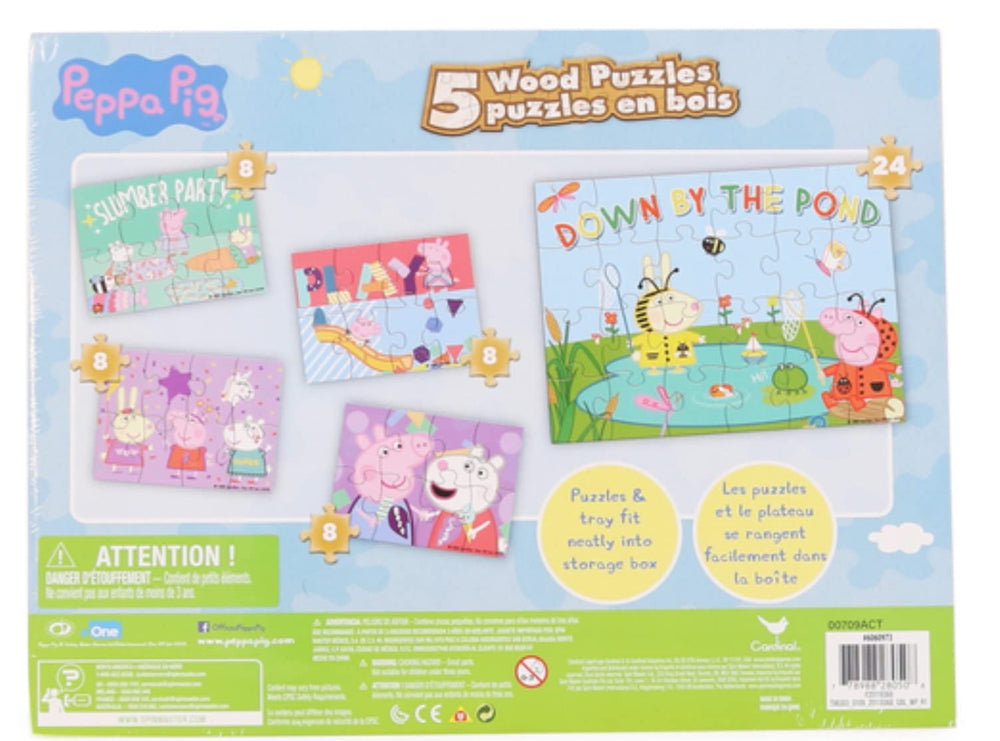 Spin Master 5 Pig Puzzles puzzle pieces to boost problem solving skills.