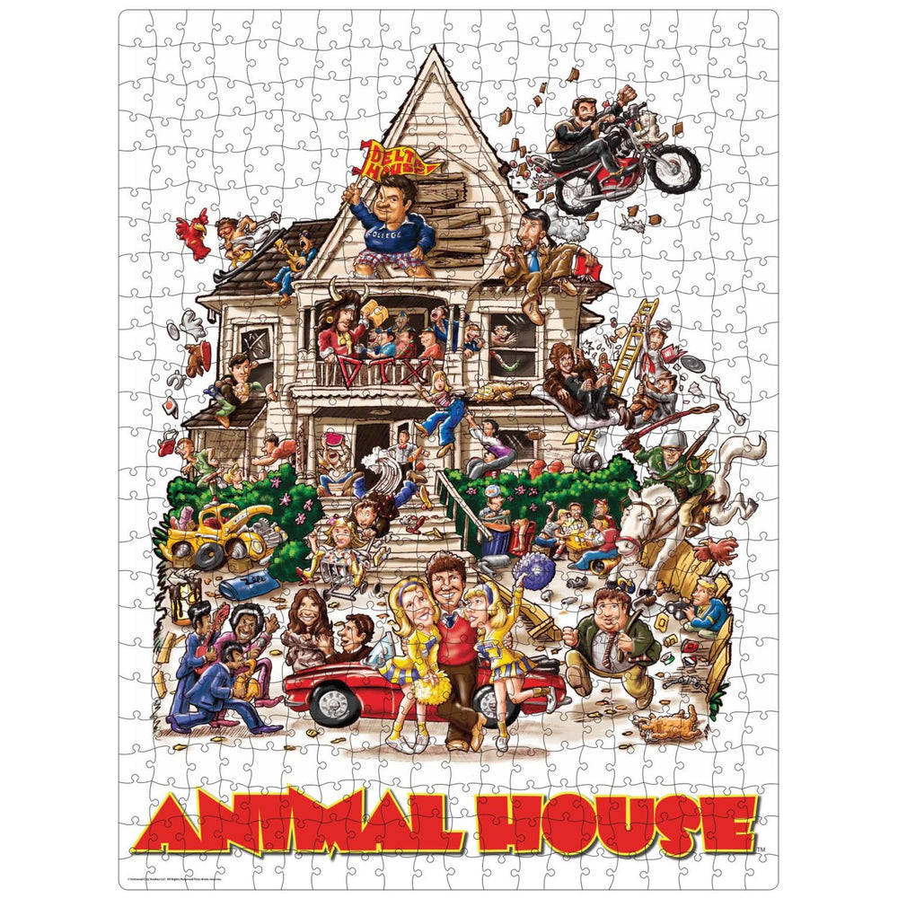 Spin Master Animal House 500-piece puzzle, finished 18 by 24 inches, ready for framing.