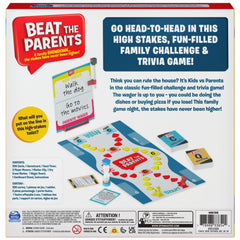 Spin Master Beat the Parents family night setup with players engaged