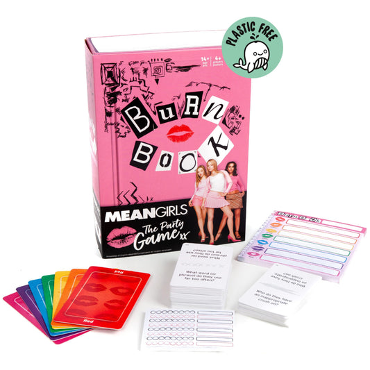 Spin Master Mean Girls Burn Book cards spread for outrageous prompts