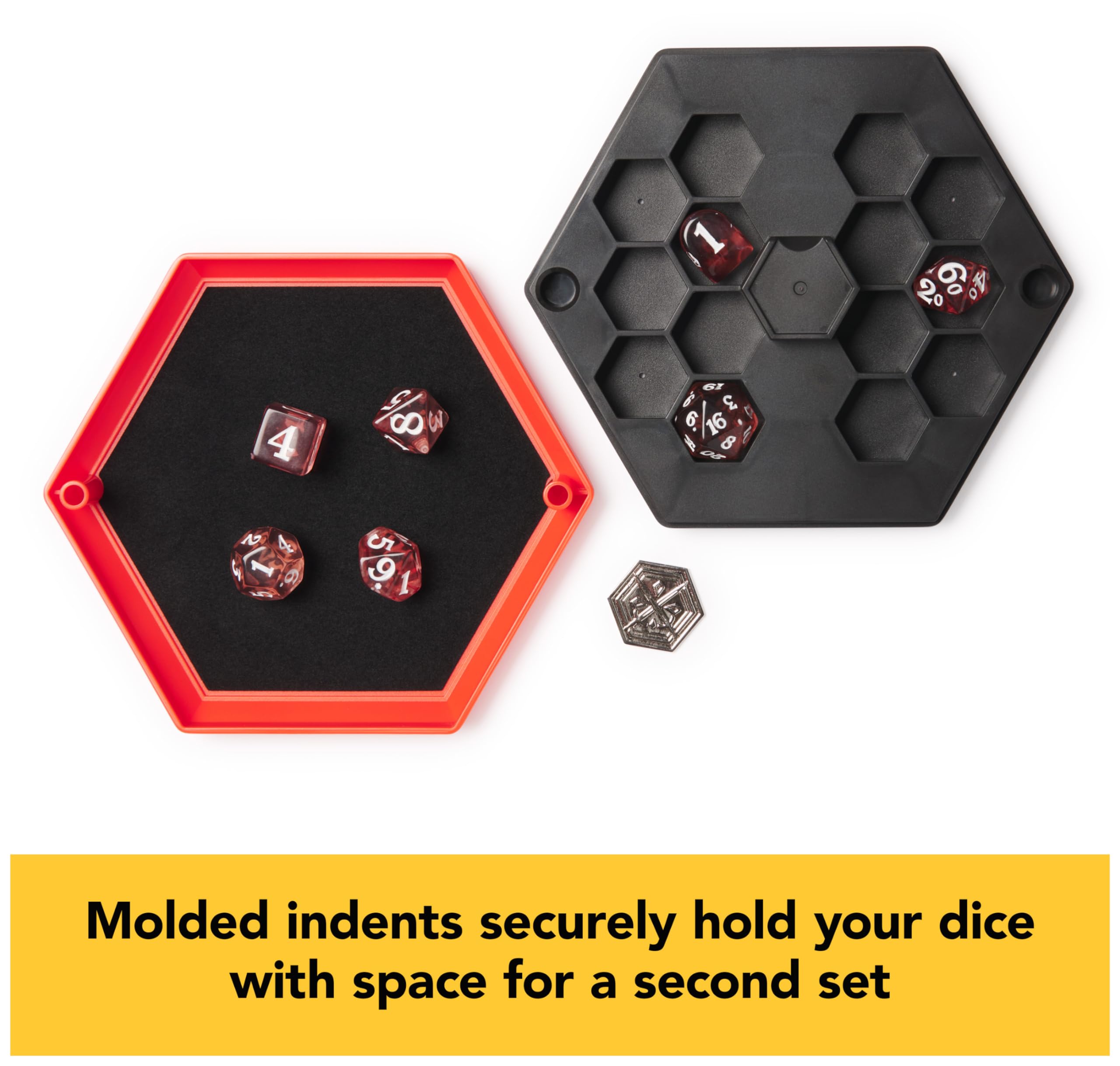 Spin Master Campaign Dice includes a premium metal RPG coin for tactile flair