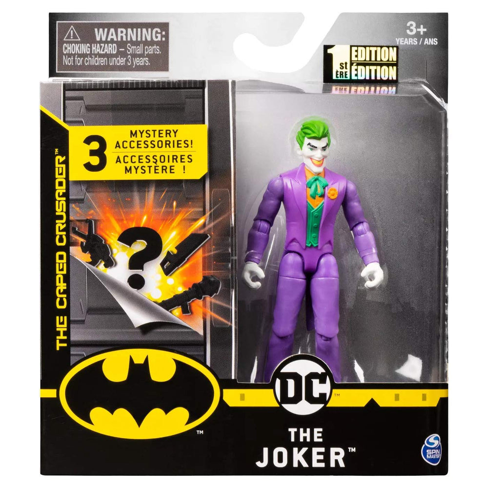 Spin Master DC Batman 2020 Joker front view, ideal for display and storytelling.