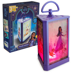 Spin Master Disney Wish Puzzle Lantern assembly shows three puzzles and a glowing lantern for creative play.