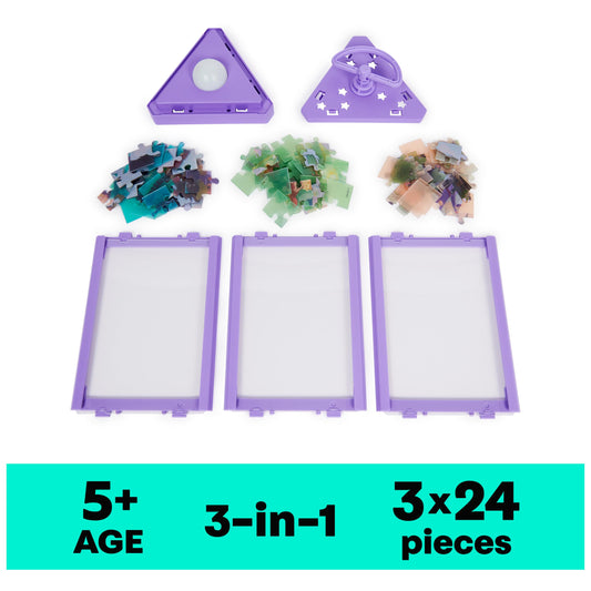 Spin Master Disney Wish Puzzle Lantern bright colors light up rooms during cozy family time.