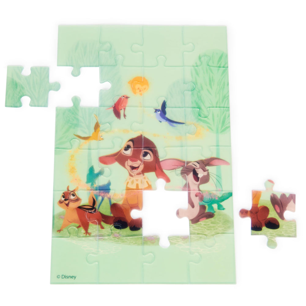 Spin Master Disney Wish Puzzle Lantern packaging highlights three independent puzzles for varied play sessions.