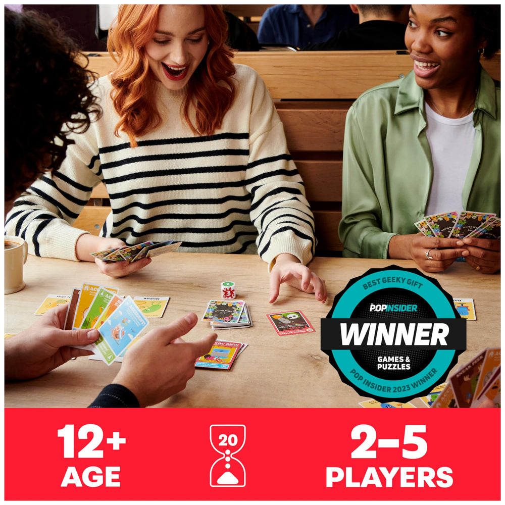 Dumb Ways to Die bean death cards spread, great icebreaker for adults