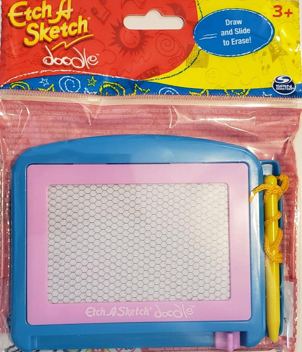 Spin Master Etch A Sketch Doodle side angle highlighting portable design